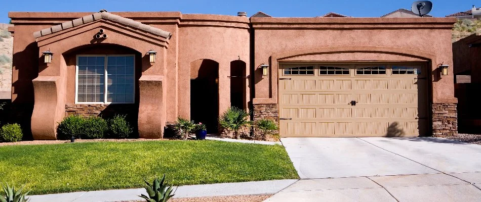 A weed-free lawn on a property in Las Cruces, NM.